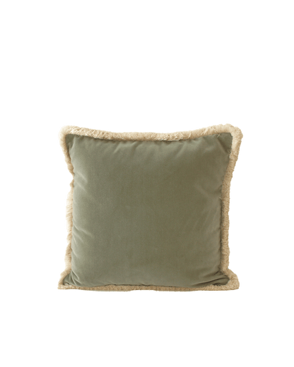 DAISY Fringed Velvet Luxury Cushion