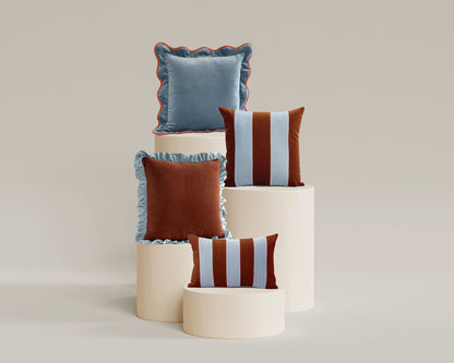 JASPER, GEMMA & AMETISTA Set of 3 Velvet Cushions