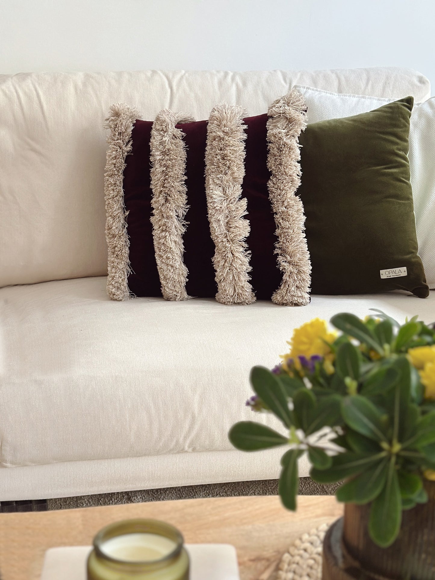 OPALA Home Talismans makes handmade luxury velvet cushions for an exclusive home decor, made in Portugal with premium cotton velvet. Meet Opala custom-made cushions, unique and luxurious home decor accessories.