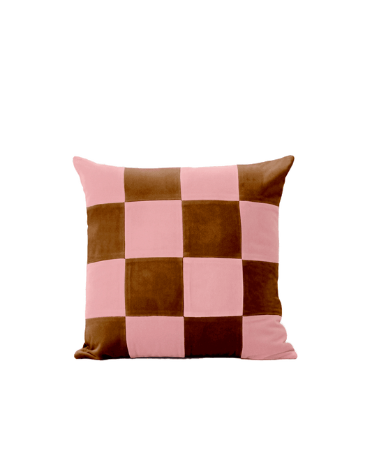 TOPAZIO Checkered Handmade Cushion