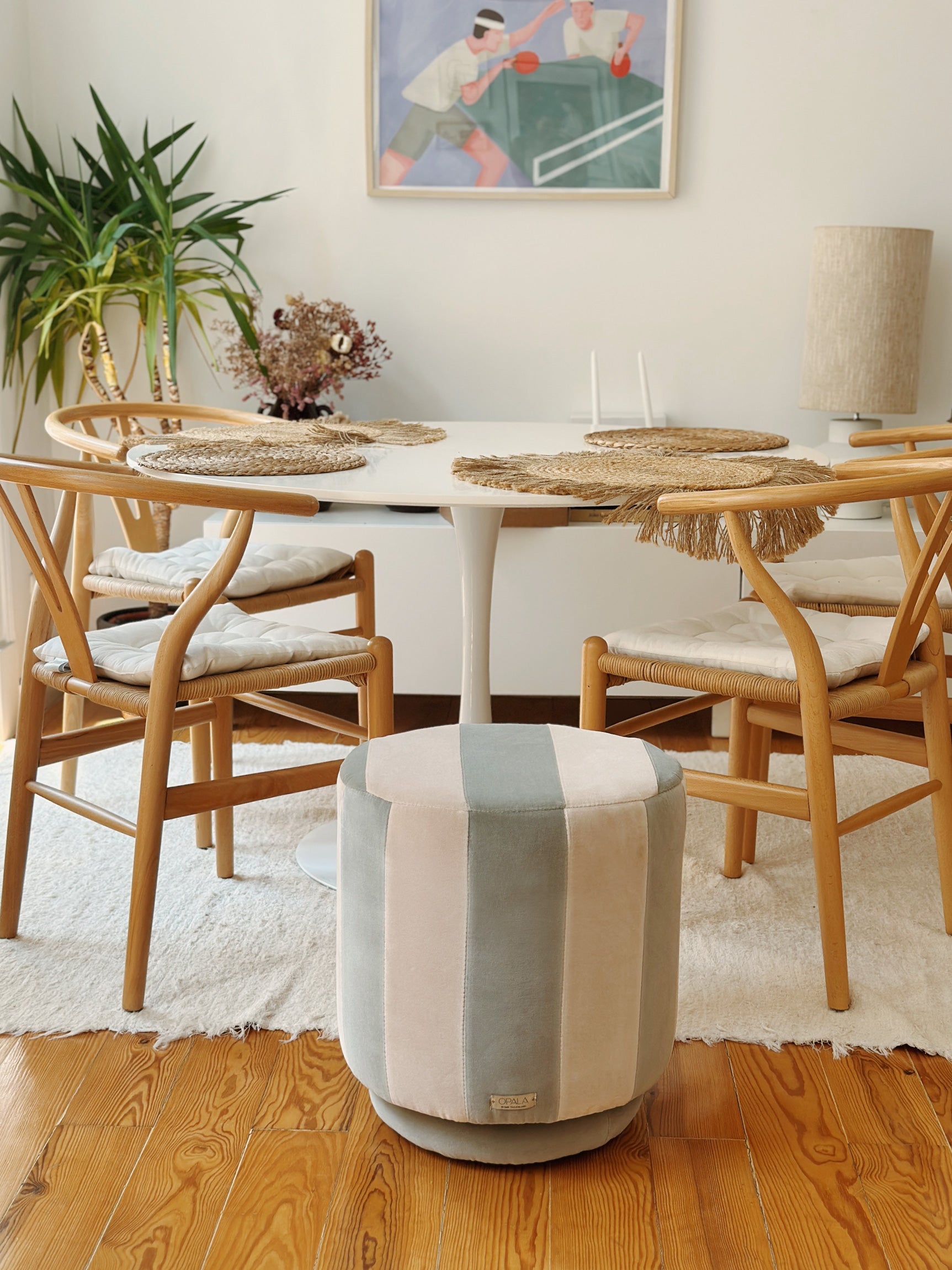 OPALA Home Talismans makes handmade luxury velvet cushions, poufes ottomans  and stools for an exclusive home decor, made in Portugal with premium cotton velvet. Meet Opala custom-made unique and luxurious home decor accessories.